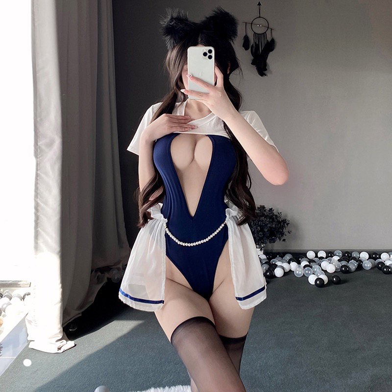 LL2727 Bodysuit Trang Phục Thuỷ Thủ Hoá Trang Phong Cách Nữ Sinh Dễ Thương Gợi Cảm