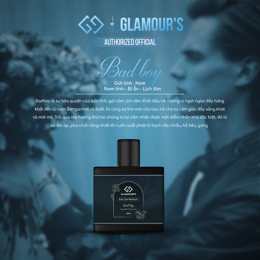 Nước Hoa Nam Nguyên Liệu Nhập Pháp Hương Thơm Nhẹ Nhàng Cuốn Hút, Dạng Xịt 10-30ml