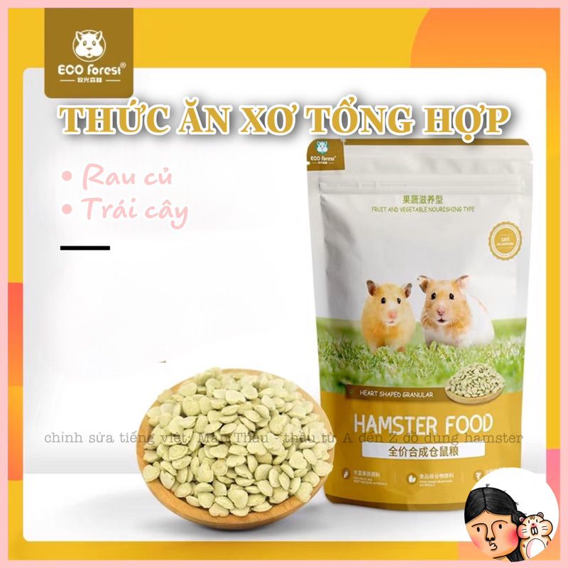 Thức ăn viên chức năng ECO Forest Xơ tổng hợp dành cho Hamster
