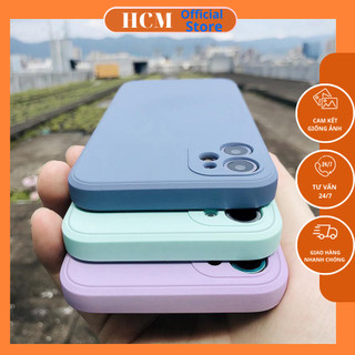 Ốp lưng   iPhone dẻo màu cạnh vuông 6G/6S 6Plus 7/8Plus Max XS Max 11, 12, 13, pro, pro max