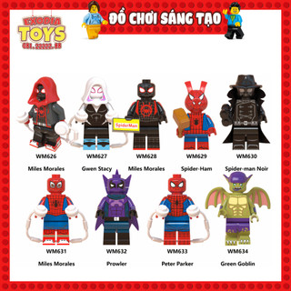 Xếp hình Minifigure Nhân vật siêu anh hùng Spider Man : Vũ Trụ Mới - Đồ Chơi Lắp Ghép Sáng Tạo - WM6052