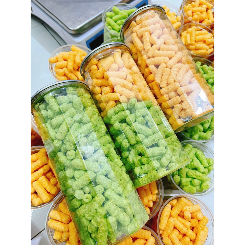 Snack Đậu Xanh Nước Cốt Dừa Cùng Các Loại Snack Bim Bim Tá Lả Thơm Ngon, Béo Bùi