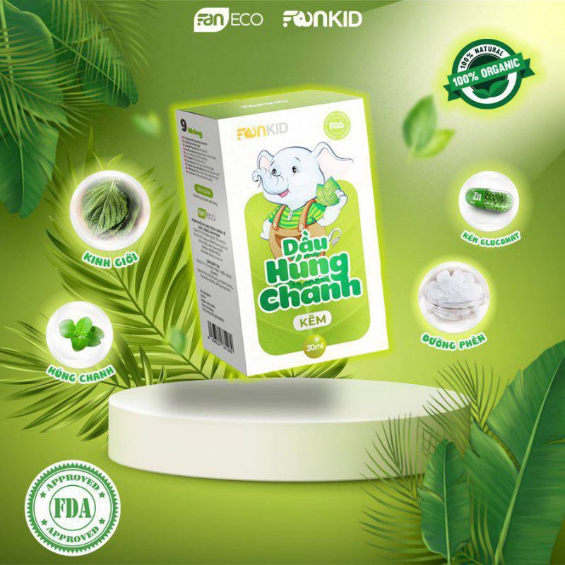 Tinh dầu húng chanh kẽm của faneco.chai 30 ml