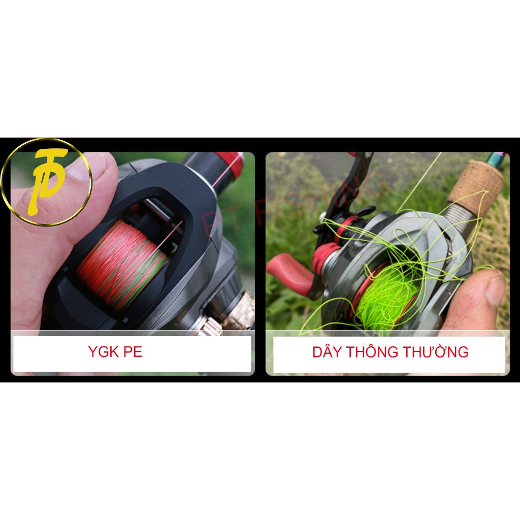 Dây Trục chính YGK PE X8 chuyên lure đa sắc mười mét một màu