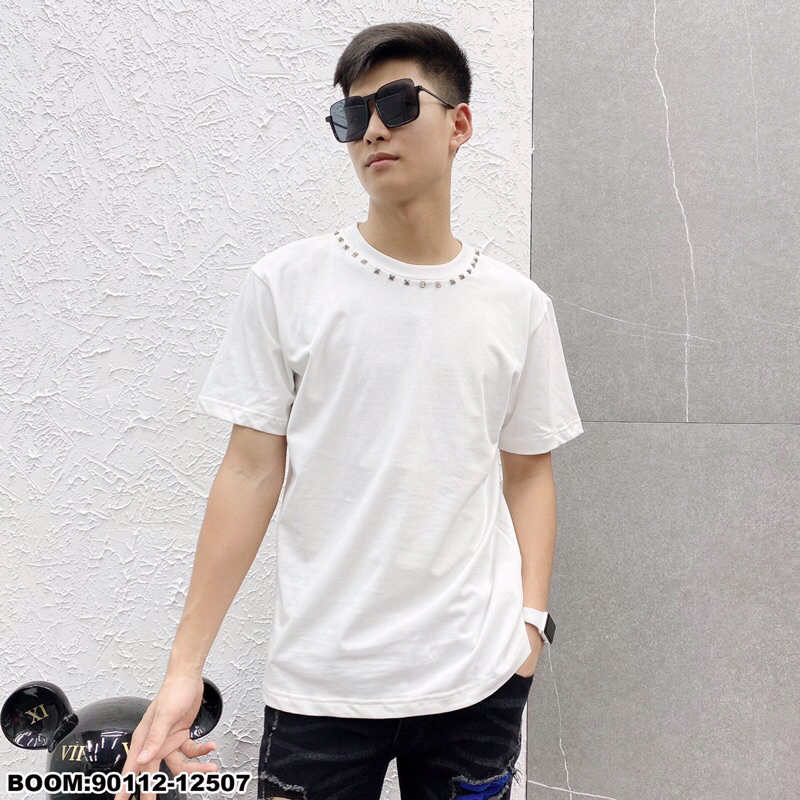 Áo thun nam nữ valentino đính đá ngon bá cháy. ảnh thật_90122