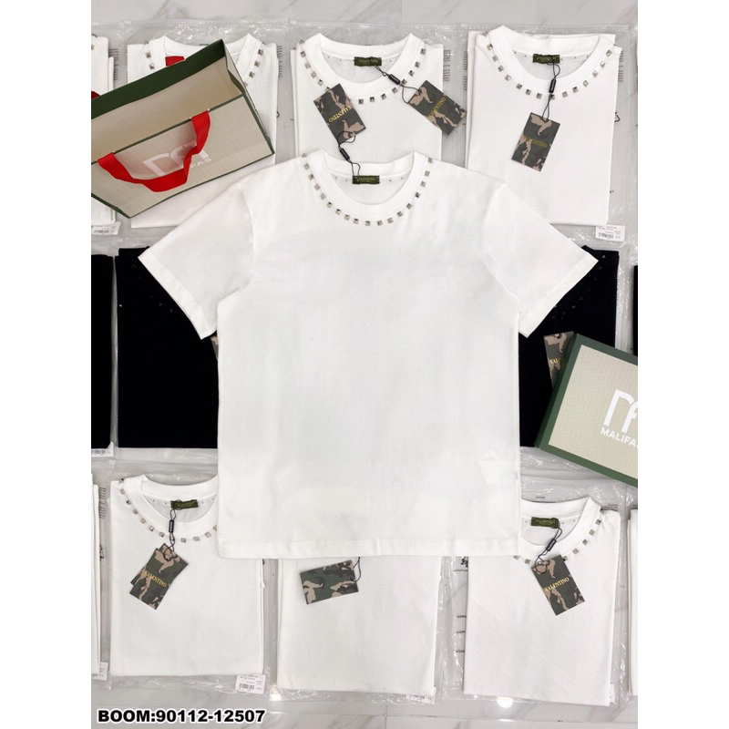 Áo thun nam nữ valentino đính đá ngon bá cháy. ảnh thật_90122