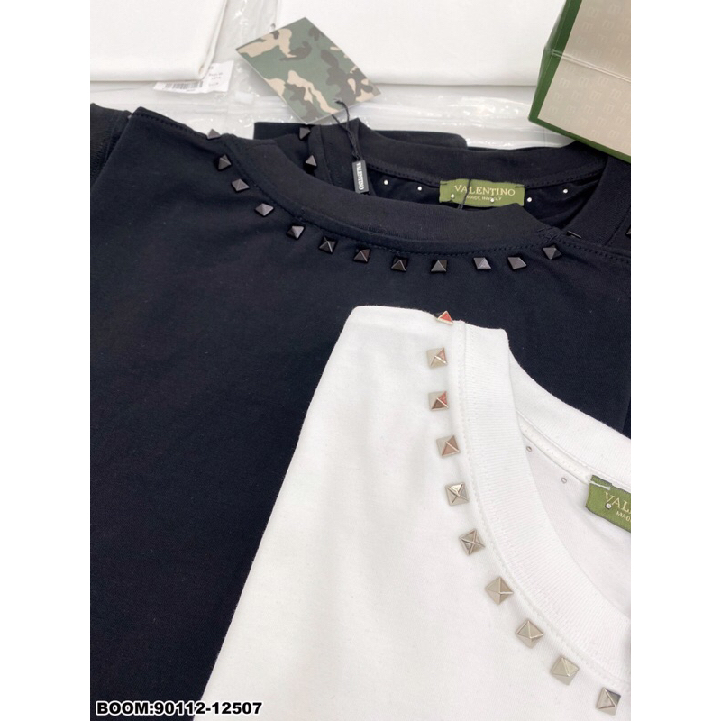 Áo thun nam nữ valentino đính đá ngon bá cháy. ảnh thật_90122
