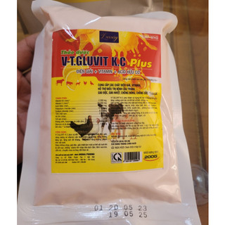 Điện giải GlucoKC thảo dược 200g& 1kg, thanh mát, giải nhiệt mùa hè cho thú cưng, gsgc