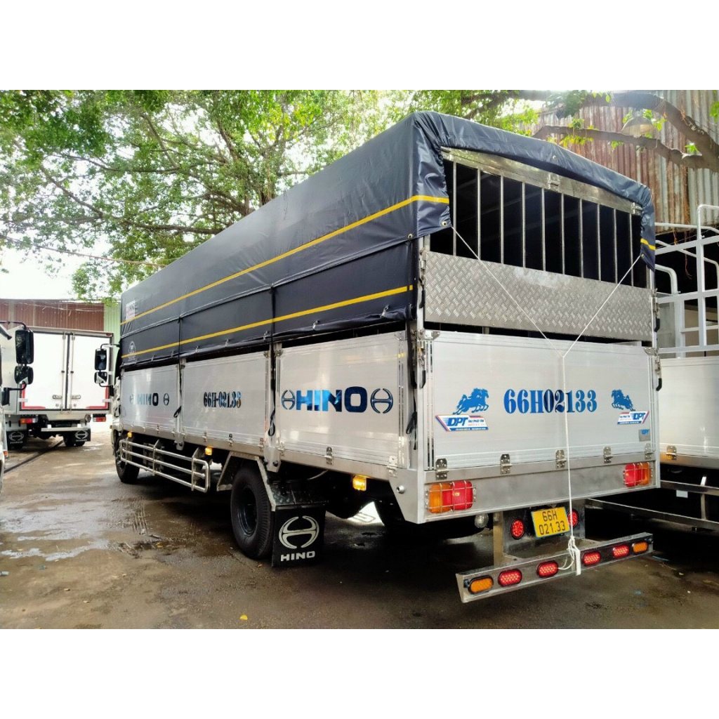 Biển số inox 304 tráng gương xanh và vàng gắn cho các dòng xe tải kích thước cao 15cm