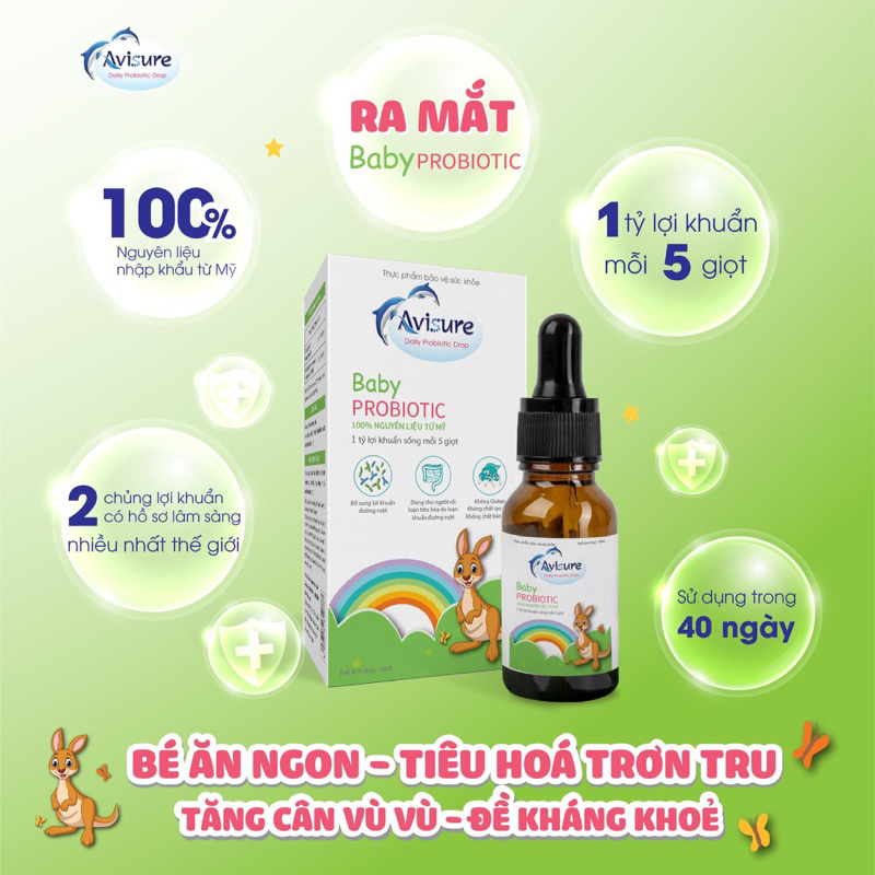 Bộ sản phẩm Avisure bổ sung vi chất toàn diện cho bé D3 MK7 drops DHA smart kid Safoli drops Avisure muno Calkid Kẽm zio