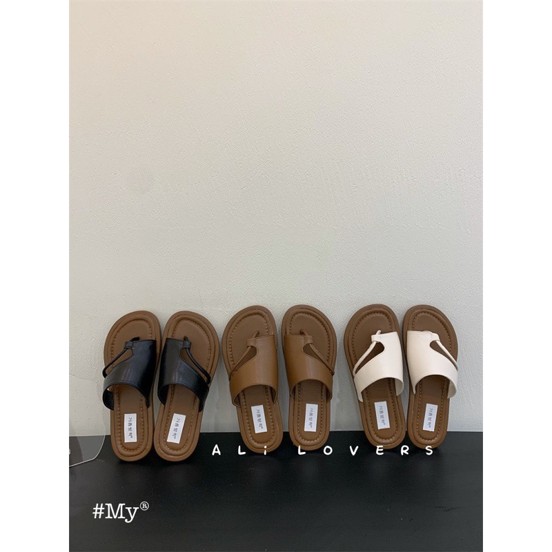 Dép xỏ ngón quai da chéo