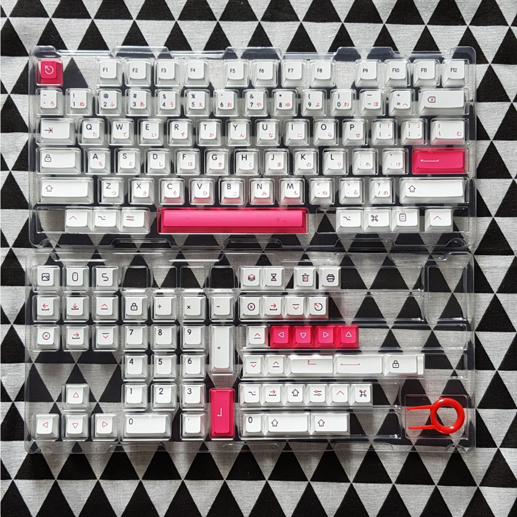 Keycaps PBT Chiều Cao Cherry - Kon Mono 130 nút dành cho phím cơ
