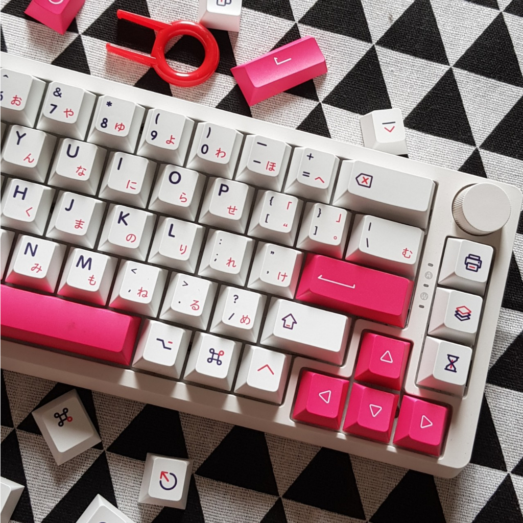 Keycaps PBT Chiều Cao Cherry - Kon Mono 130 nút dành cho phím cơ