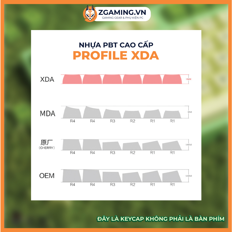 Keycap Bàn Phím Matcha | Profile XDA | PBT 126 Phím | Sẵn Hàng Giao Hỏa Tốc