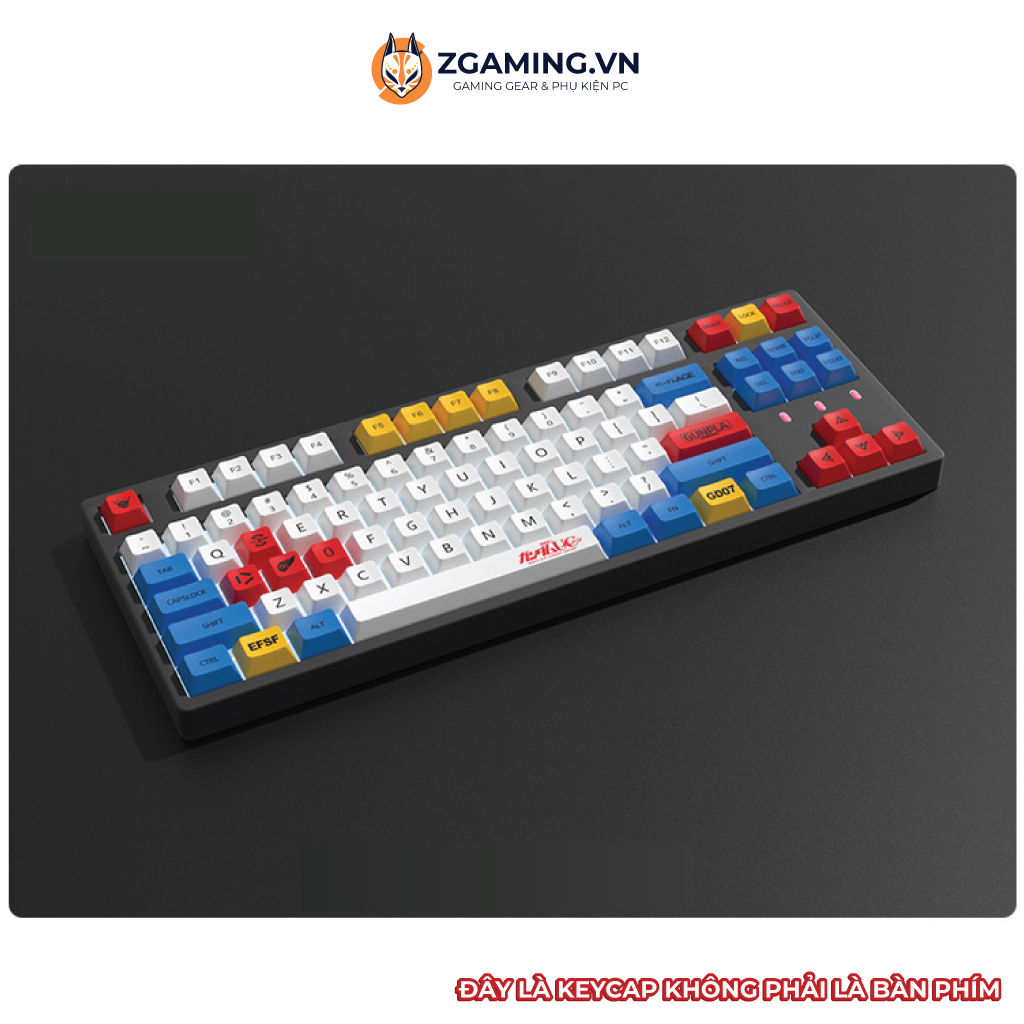Keycap Bàn Phím Gundam | Profile XDA | PBT 125 Phím | Sẵn Hàng Giao Hỏa Tốc