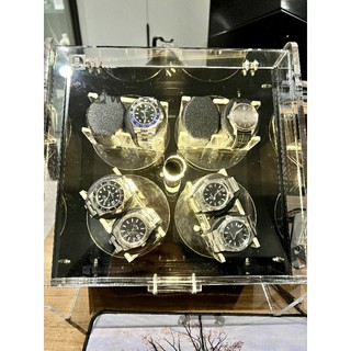 Hộp xoay đồng hồ cơ 8 xoay (đồ handmade,  có khắc tên theo yêu cầu, BH 5 năm)