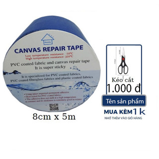 Băng keo dán bạt xe tải, mái hiên, lều trại chống thấm, chống nắng HPDE 8cm x 5m DOCONU. [ CAM KẾT BẢO HÀNH 1 ĐỔI 1]