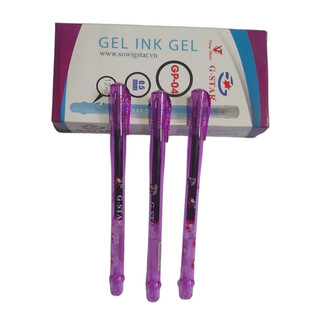 Hộp 12 cây bút gel tím g-star 0.5mm