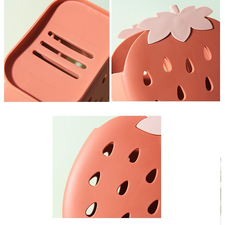 Ống Đựng Đũa Hình Dâu Tây Tiện Dụng