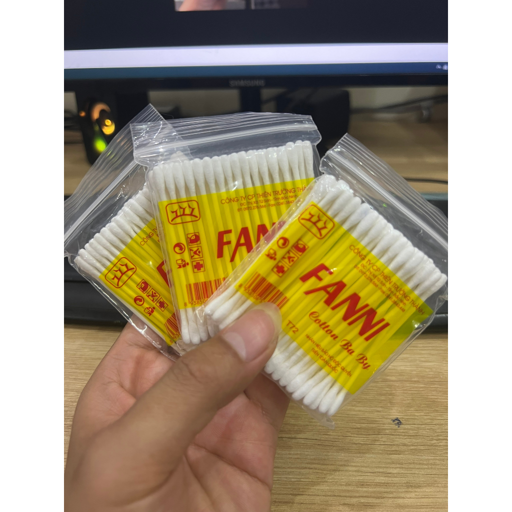 [ Tăm bông trẻ em vệ sinh tai mũi cho bé ]