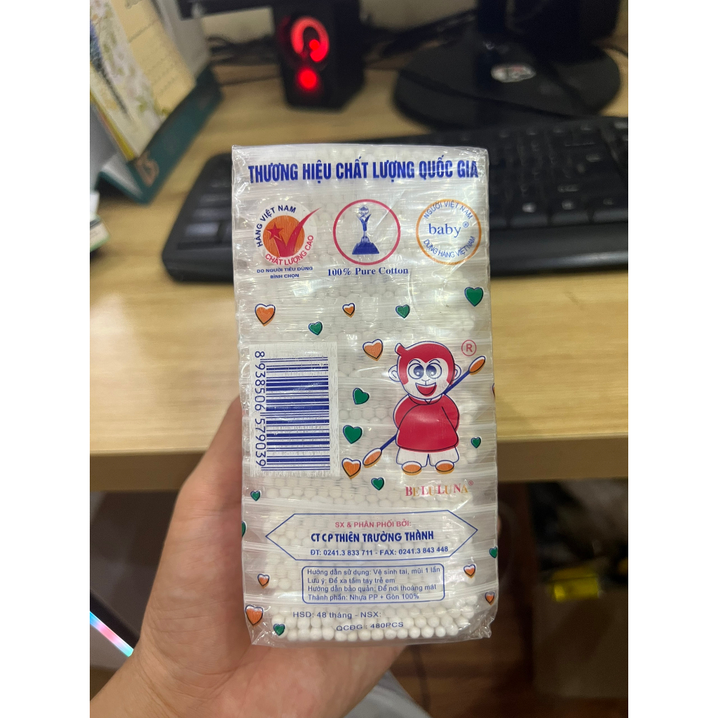 [ Tăm bông trẻ em vệ sinh tai mũi cho bé ]