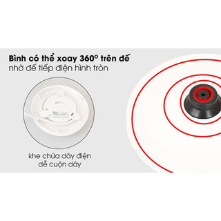 Ấm siêu tốc Electrolux E2EK1-100W - Hàng chính hãng
