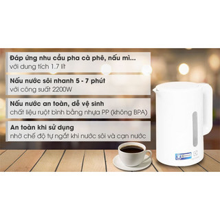 Ấm siêu tốc Electrolux E2EK1-100W - Hàng chính hãng