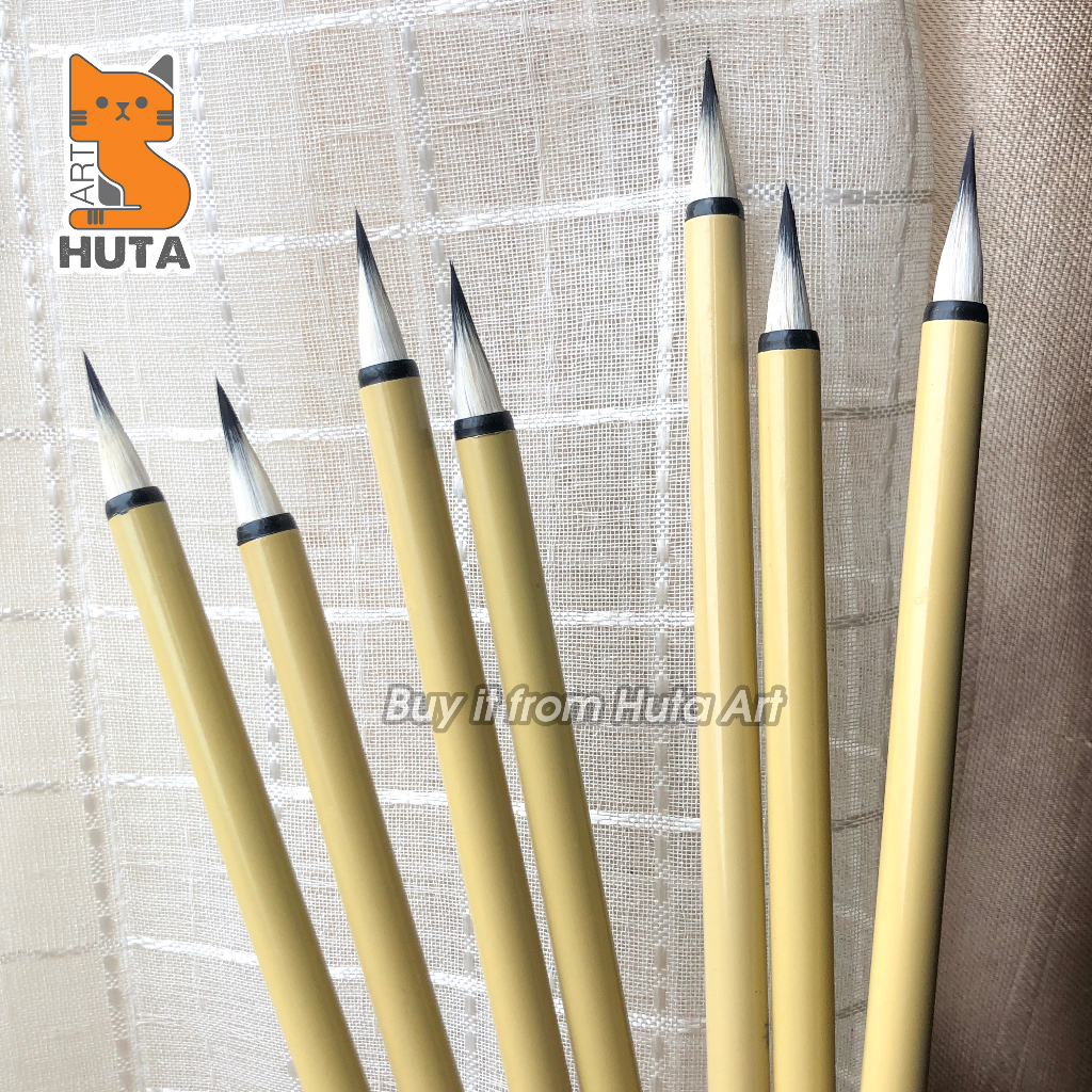 Cọ vẽ lông sói thân dài - Cọ vẽ màu nước, Cọ thư pháp