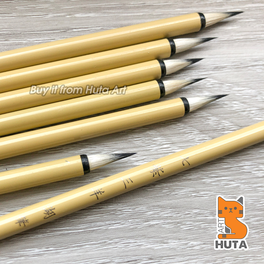 Cọ vẽ lông sói thân dài - Cọ vẽ màu nước, Cọ thư pháp