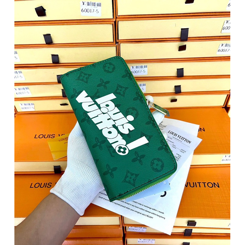 Ví dài cầm tay nam Lv Fullbox hộp giấy thẻ , chất liệu da pu mềm mịn , thiết kế sang trọng