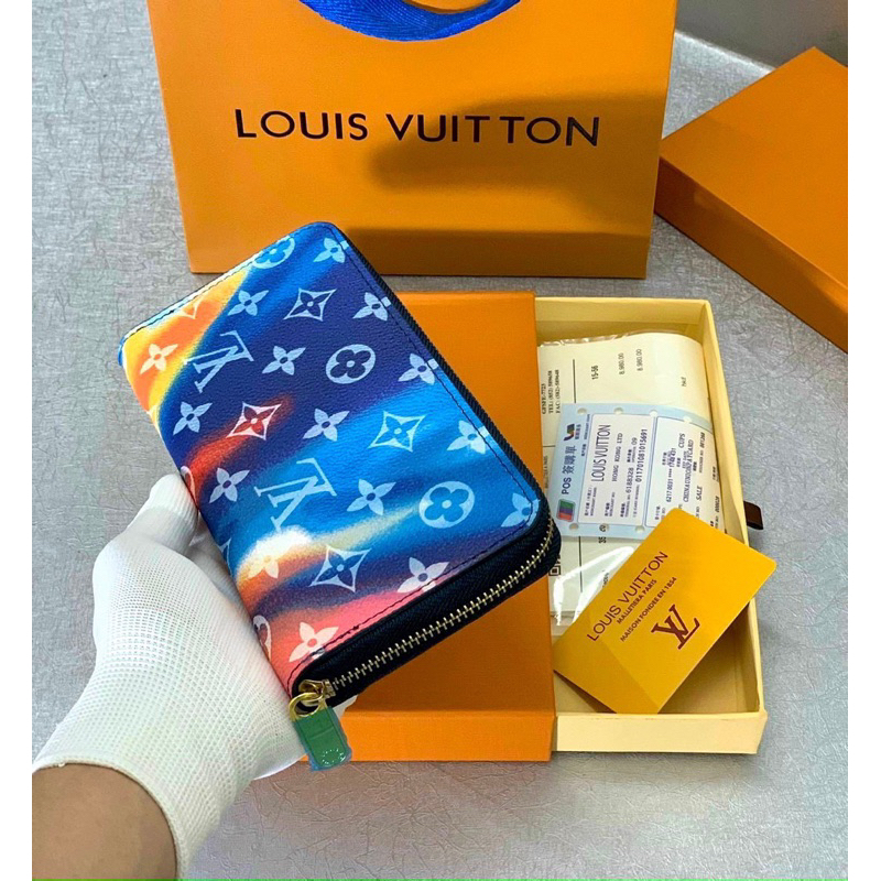 Ví dài cầm tay nam Lv Fullbox hộp giấy thẻ , chất liệu da pu mềm mịn , thiết kế sang trọng