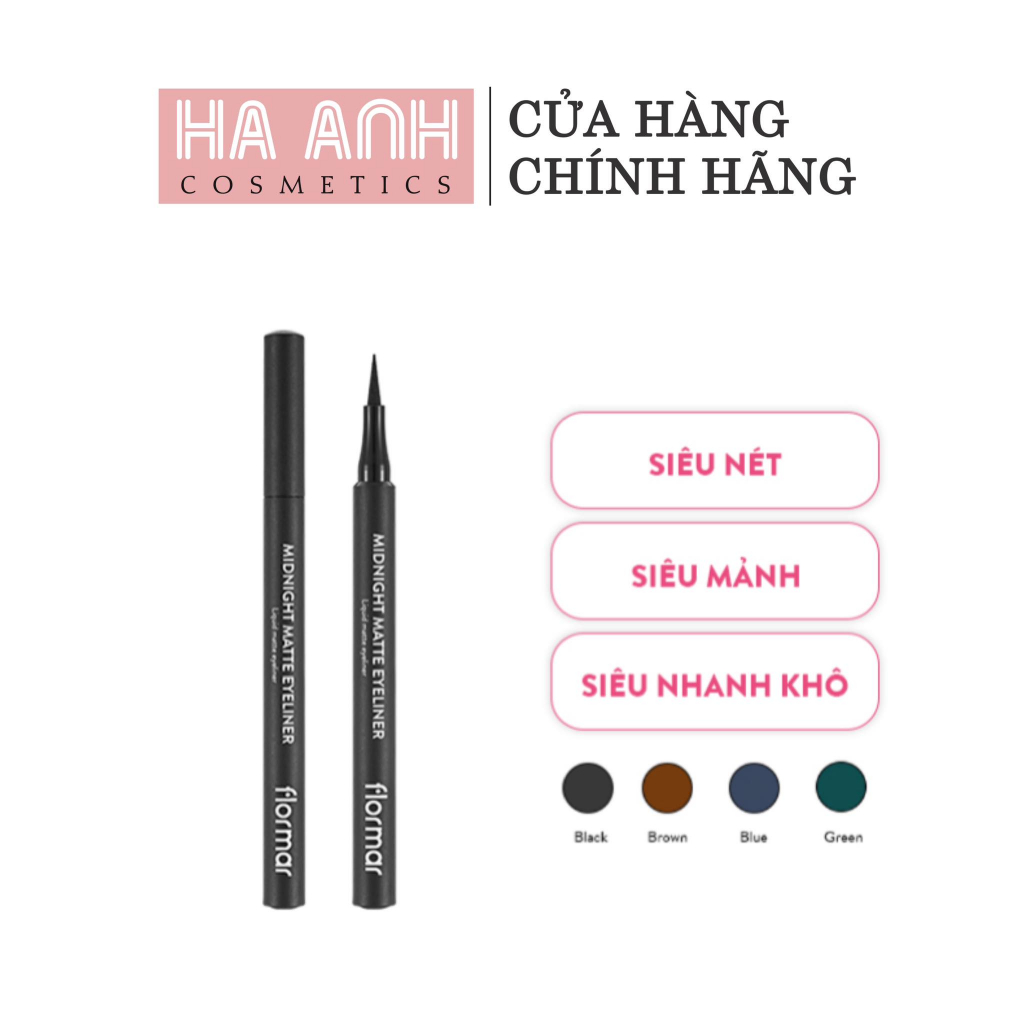 Bút Kẻ Mắt Flormar Midnight Matte Eyeliner