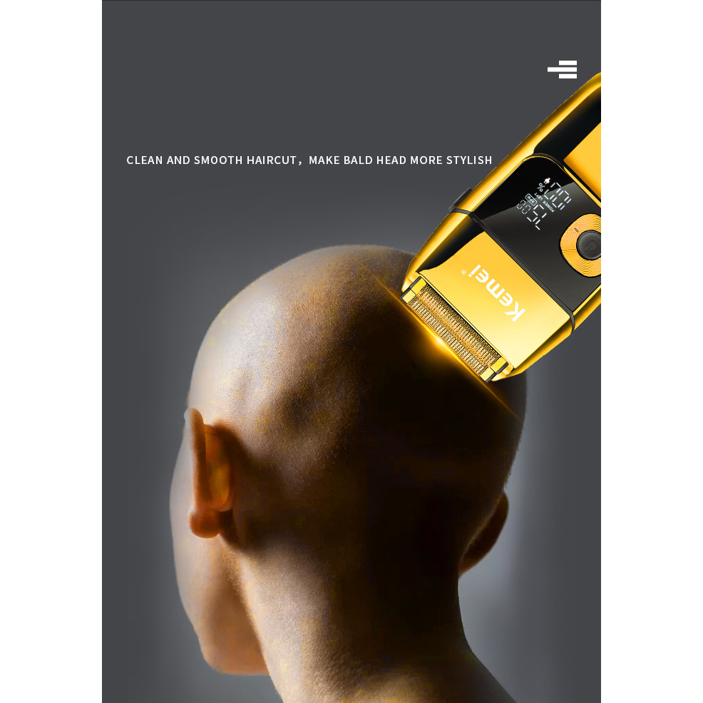 Máy cạo râu Kemei KM-2028 có tubor 3 tốc độ cạo và lưỡi sơ cua