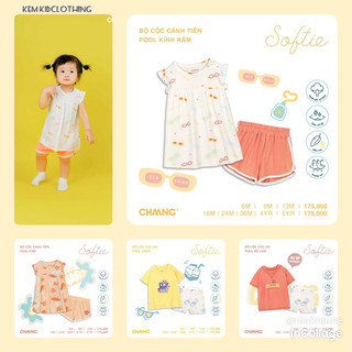 Chaang bộ cộc pool cho bé trai, bé gái ss2023d06