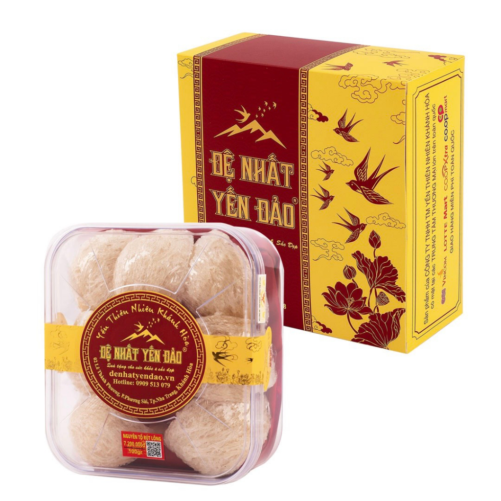Yến Nguyên Tổ Rút Lông (100G) _ Đệ Nhất Yến Đảo _ Yến Thiên Nhiên Khánh Hòa