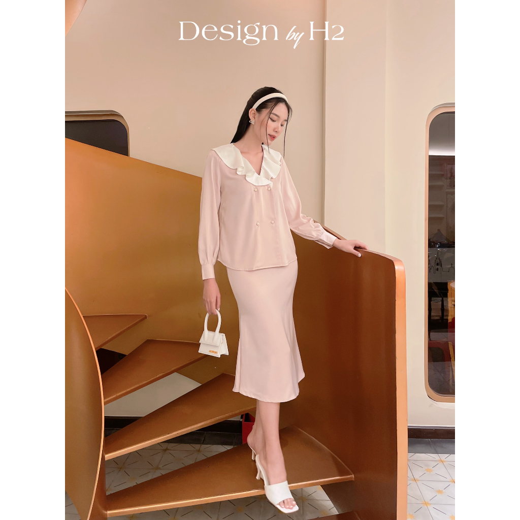 SÉT ÁO PHỐI + CHÂN VÁY  - KP04447