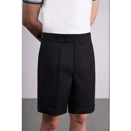 QUẦN NGỐ NAM ADAM STORE ĐEN SIDETAB QN001