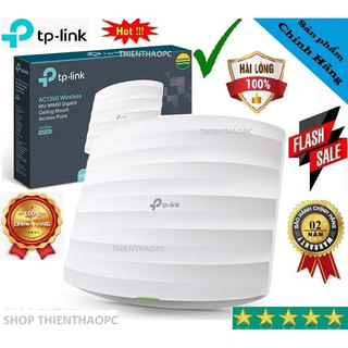 Bộ Phát Router Wifi TPLink Gắn Trần EAP225 AC1350 Hàng Mới Chính Hãng BH24T