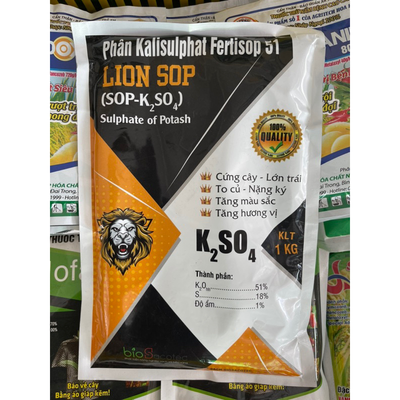PHÂN KALISULPHAT FERTISOP 51 (SOP-K2SO4) Bịch 1kg