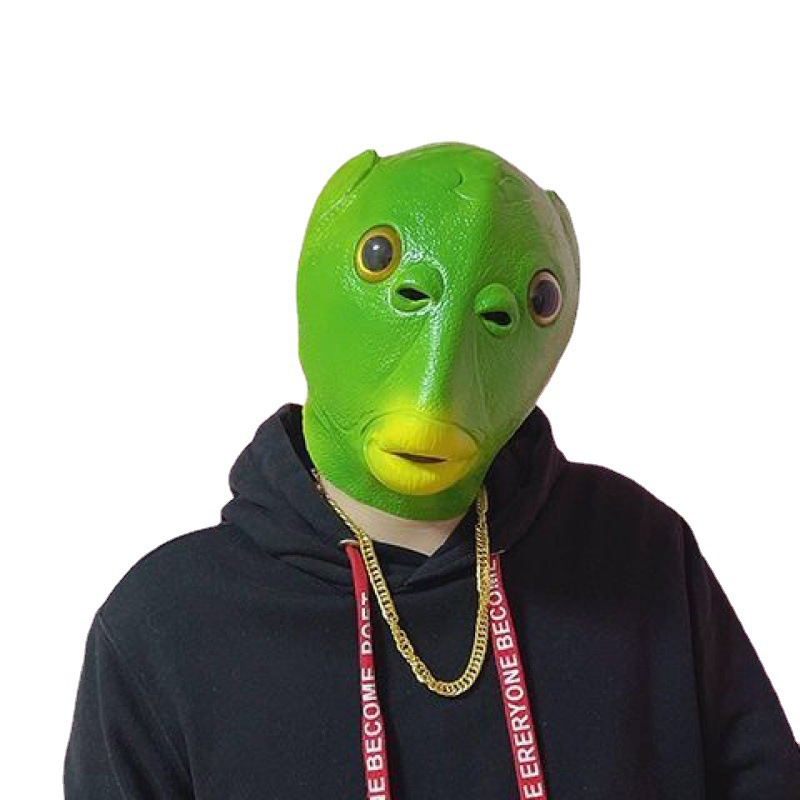 Mặt Nạ Hóa Trang Hình Cá Bằng Silicone Cho Người Lớn