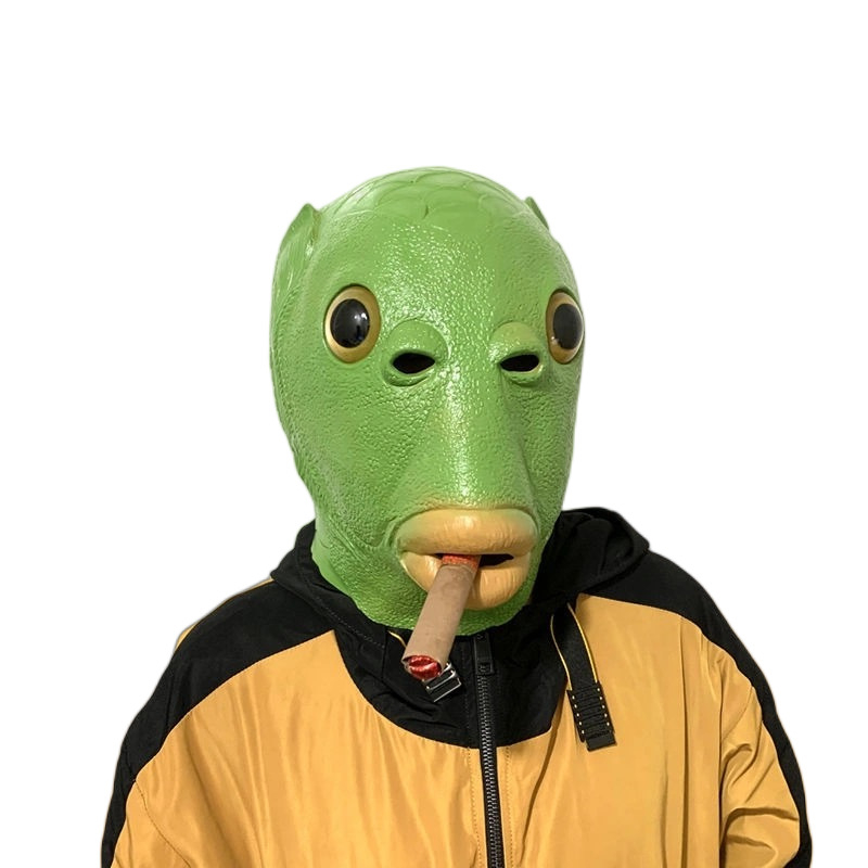 Mặt Nạ Hóa Trang Hình Cá Bằng Silicone Cho Người Lớn