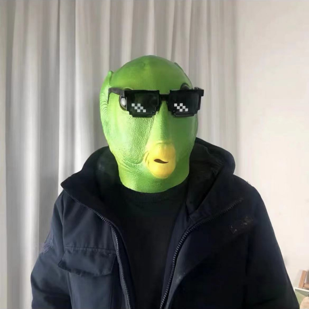 Mặt Nạ Hóa Trang Hình Cá Bằng Silicone Cho Người Lớn