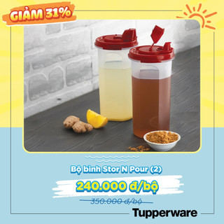 Bình dầu , chai đựng nước mắm Ezy Pour Tupperware
