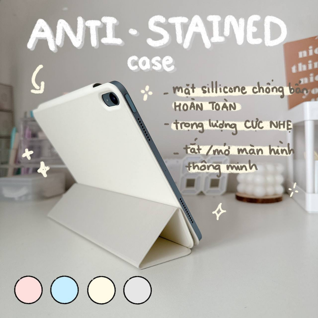 Bao da máy tính bảng ANTI- STAINED - CASE máy tính bảng FULL MẶT CHỐNG BẨN, không có khay dính