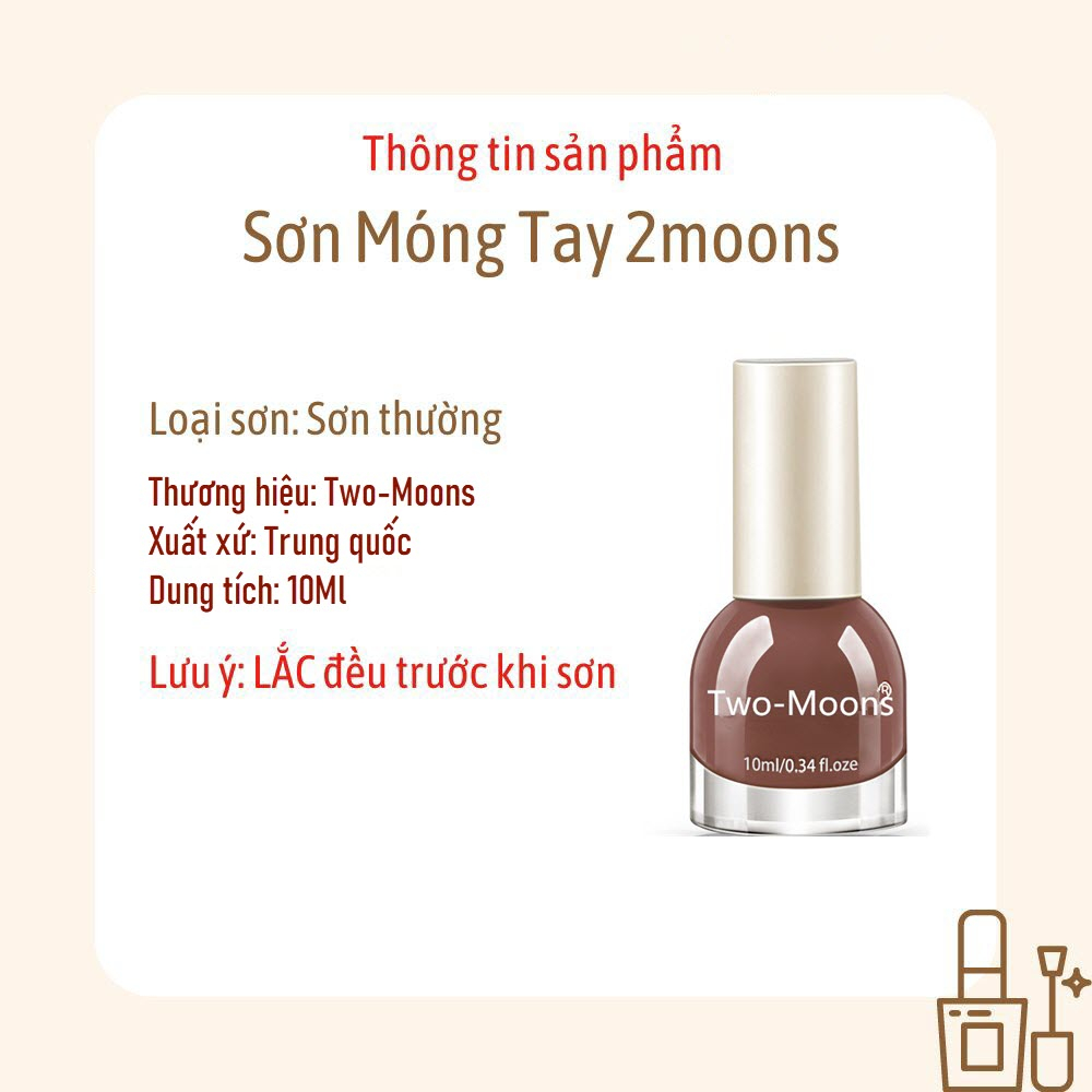 Sơn móng tay Bền Màu, hiệu ứng lấp lánh Two-Moons mã #TM