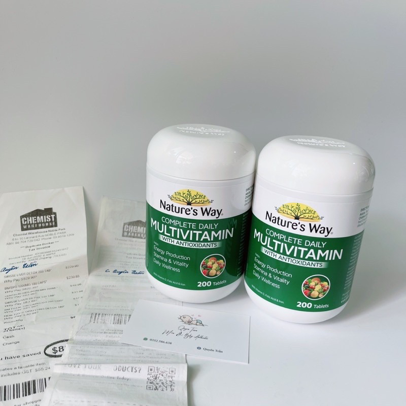 Vitamin Tổng Hợp  Nature’s Way Complete Daily Multivitamin - 200 Viên