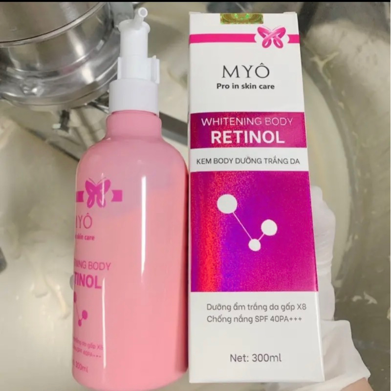 KEM DƯỠNG TRẮNG DA BODY RETINOL MYÔ 330ml