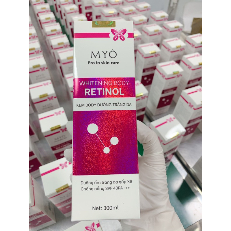 KEM DƯỠNG TRẮNG DA BODY RETINOL MYÔ 330ml