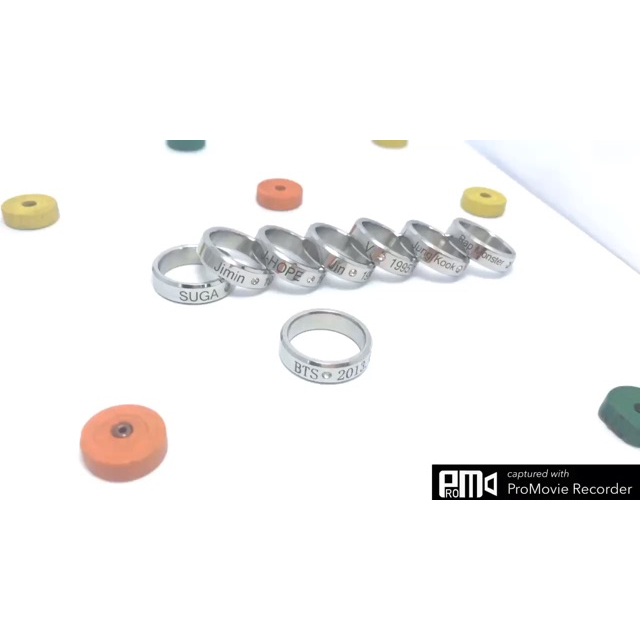 Nhẫn thần tượng BTS tên các thành viên Tatitava