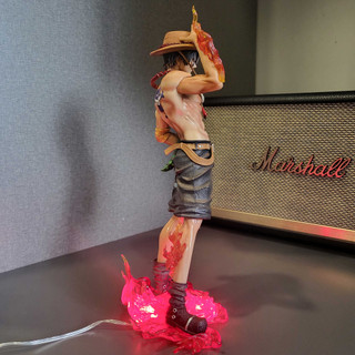 Mô hình Ace mẫu mới 24 cm có LED usb  - One Piece